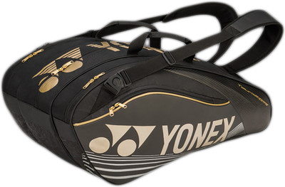 

Yonex Sunr 9629 Tg Bt9 Sr Racquet Bag(Multicolor, Kit Bag), Black;gold
