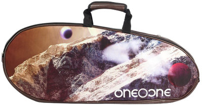 

One O One Canvas RACBAGCAV02 Brown/Multicolour Badminton kit bag(Multicolor, Kit Bag, Brown;multicolor