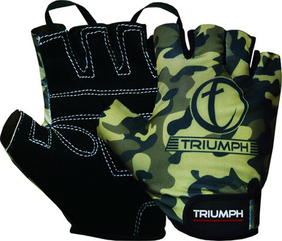 

Triumph Cross Trainer Gym & Fitness Gloves (M, Green, Black), Black;green