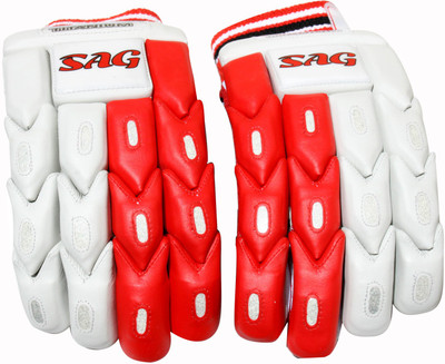 

THREE WICKETS Titanium Batting Gloves (Men, Red)