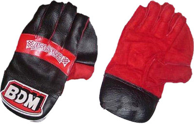 

BDM Ambassador Wicket Keeping Gloves (Men, Black, Red)