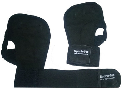 Cp Bigbasket Sweat Leather-Backless Gym & Fitness Gloves (Free Size, Black)
