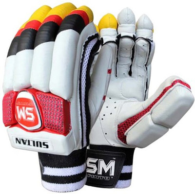 

SM Sultan Batting Gloves (Men, Multicolor, White)