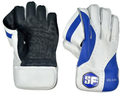 

Stanford Club Mens Wicket Keeping Gloves (L, White, Blue), Blue;white