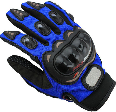 AOW ATTRACTIVE OFFER WORLD PRO-BIKERZ-B-L-908 Riding Gloves(Blue)
