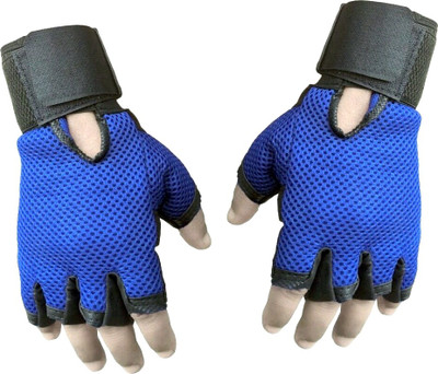 

Sports 101 Netted Gym & Fitness Gloves (, Blue, Black, Black;blue