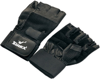 

Vinex Sports Gloves - Gold (One pair) Gym & Fitness Gloves (, Black