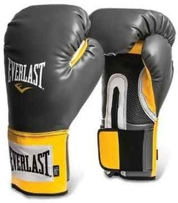 Everlast Pro Style Training Boxing Gloves (S, Grey, Yellow)