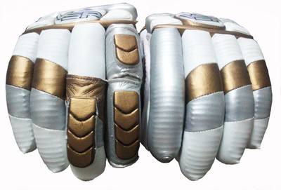 VSP LE Batting Gloves (Men, White, Gold)