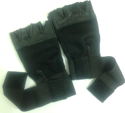 

Vinto Superb Gym & Fitness Gloves (Free Size, Black)