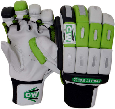

CW Millennium Batting Gloves (Men, White, Green), Green;white