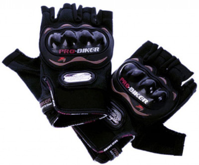 

Capeshoppers PRO BIKER HALF CUT GLOVES Riding Gloves (XXL, Black, Multicolor)