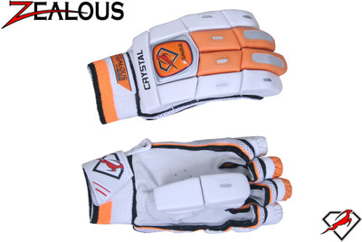Zealous Sports ZS Crystal Batting Gloves (M, Orange)