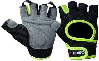 

Kobo Training Gym & Fitness Gloves (L, Black, Green)