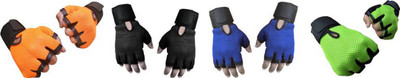 

Cp Bigbasket Netted with Wrist Support Gym & Fitness Gloves (Free Size, Orange, Black, Blue, Green), Black;blue;green;orange