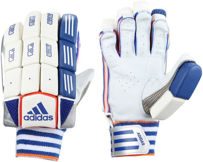 

ADIDAS BG CLUB V1 16 Batting Gloves (M, White, Blue, Red), Blue;red;white