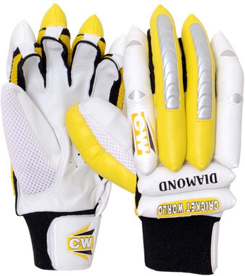 

CW Diamond Batting Gloves (Men, Yellow, White, Black), Black;white;yellow