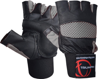 

Triumph Master Piece Gym & Fitness Gloves (, Black, Grey