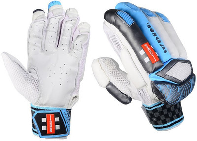 

Gray Nicolls Supernova GN 5 Right Hand Batting Gloves (Men, White, Blue, Silver), Blue;silver;white