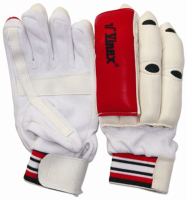 

Vinex Over Lap Batting Gloves (L, White, Brown), Brown;white