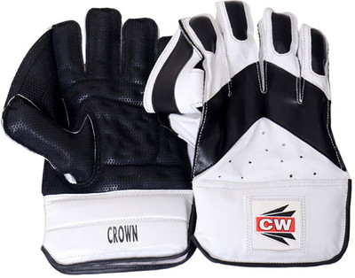 

CW Crown Wicket Keeping Gloves (Men, Black, White)