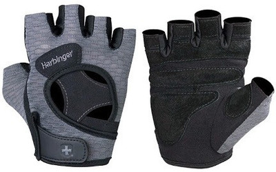 

Harbinger Women`s Flex Fit Gym & Fitness Gloves (M, Grey, Black), Black;grey