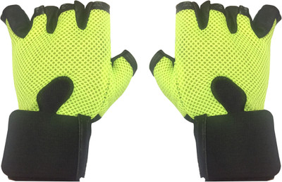 

Cp Bigbasket Netted with Wrist Support Gym & Fitness Gloves (, Green