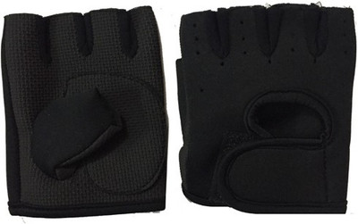 KING FITNESS PREMIUM QUALITY NEOPRENE MULTIPUPOSE Gym & Fitness Gloves (Free Size, Black)