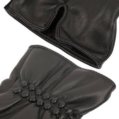 AllExtreme Women's Classic Winter Warm Driving Leather Gloves wit...