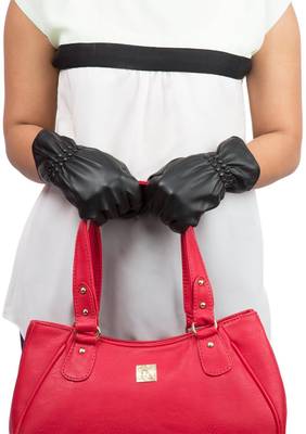 AllExtreme Women's Classic Winter Warm Driving Leather Gloves wit...