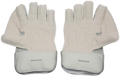 

SS Dragon Wicket Keeping Gloves (Men, White, Red), Red;white