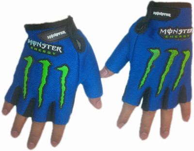 

Monster Biker Riding Gloves (L, Blue)