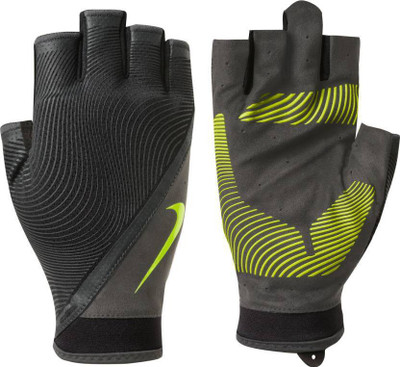 

Nike MEN'S HAVOC TRAINING Gym & Fitness Gloves (L, Black, Green, Grey), Black/anthracite/volt