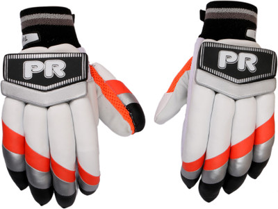 

PR ARGBG13 Batting Gloves (M, White, Orange, Black), Black;orange;white