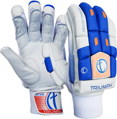 

Triumph 606-2 Batting Gloves (Men, White, Blue, Orange), Blue;orange;white