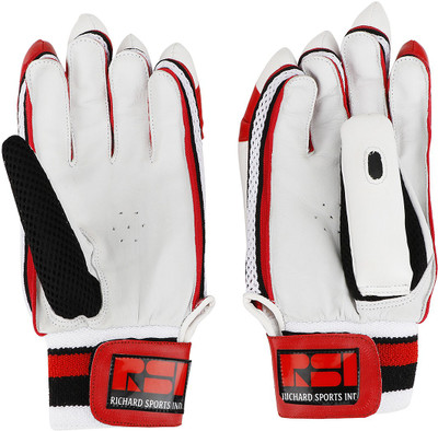 Richard Academy Batting Gloves (Men, Red, White)