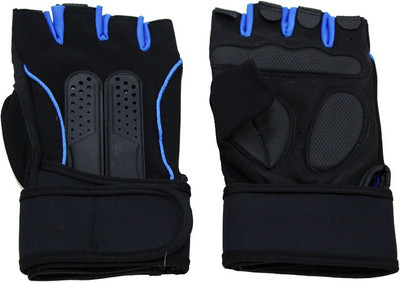 

AllExtreme Microfiber Silica Gel Grip Weightlifting & Crossfit Training Gym & Fitness Gloves (, Black