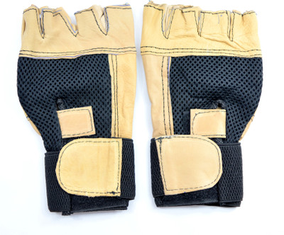 

Sports 101 Genuine Leather Gym & Fitness Gloves (, Multicolor