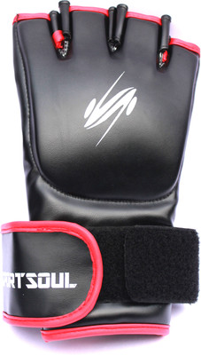 

SportSoul MMA Cross Cuffs Boxing Gloves (M, Black, Red)