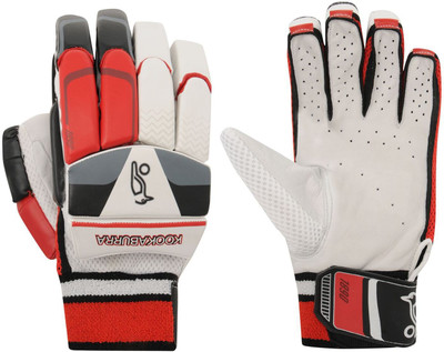 

Kookaburra Cadejo 450 Batting Gloves (Men, White, Red, Grey), Grey;red;white