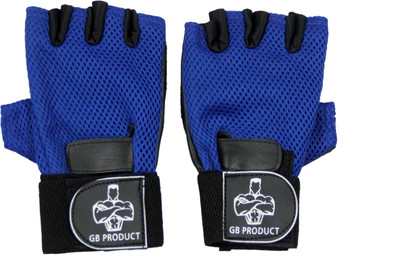 

GB TOP GRADE Gym & Fitness Gloves (Free Size, Blue)
