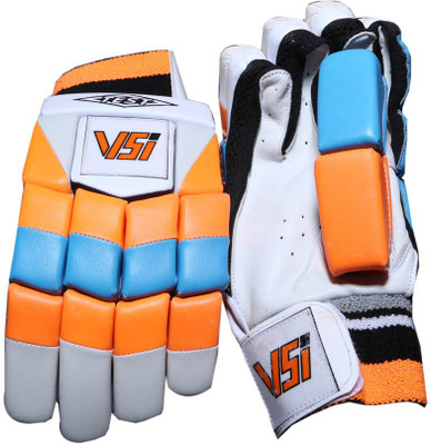 

VSI Gloves 2 Batting Gloves (Free Size, Orange, Blue), Blue;orange