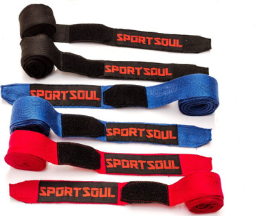 

SportSoul Cotton Boxing Gloves (Men, Blue, Red, Black), Black;blue;red