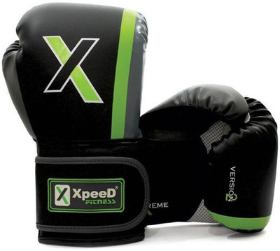 

Xpeed Kick Boxing Gloves (Free Size, Black, Green)