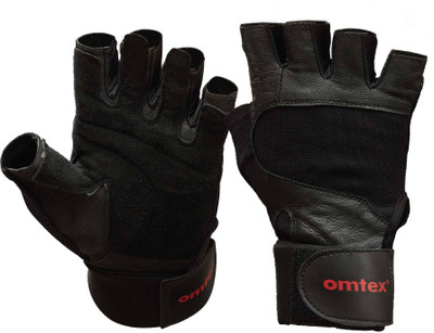 

Omtex Pro Gym & Fitness Gloves (S, Black)
