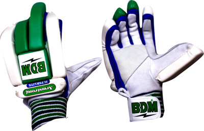 

BDM Armstrong Super Lite Batting Gloves (Men, Green, White)