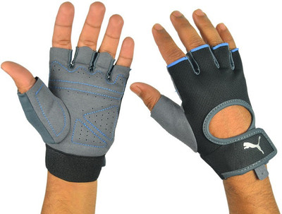 

Puma Training Gym & Fitness Gloves (L, Black, Blue)