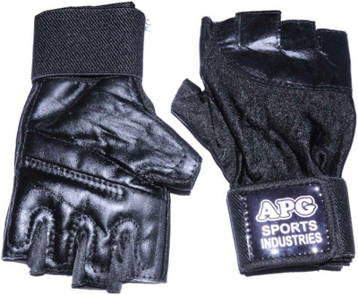 

APG Lycra Gym & Fitness Gloves (L, Black)