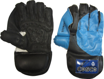 

Cosco Stumper Wicket Keeping Gloves (L, Black, Blue), Assorted