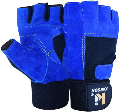 

Karson WristWrap Gym Glove (Large) Gym & Fitness Gloves (, Blue, Black, Black;blue